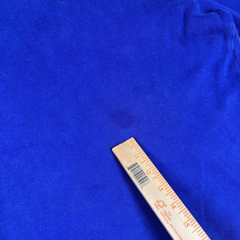 Vintage Polo Ralph Lauren Sweater Mens 2XL Blue Tight Knit Mock Neck Quarter Zip